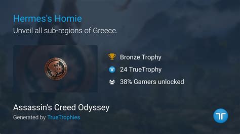 hermes homie trophy odyssey|Hermes's Homie Achievement in Assassin's Creed .